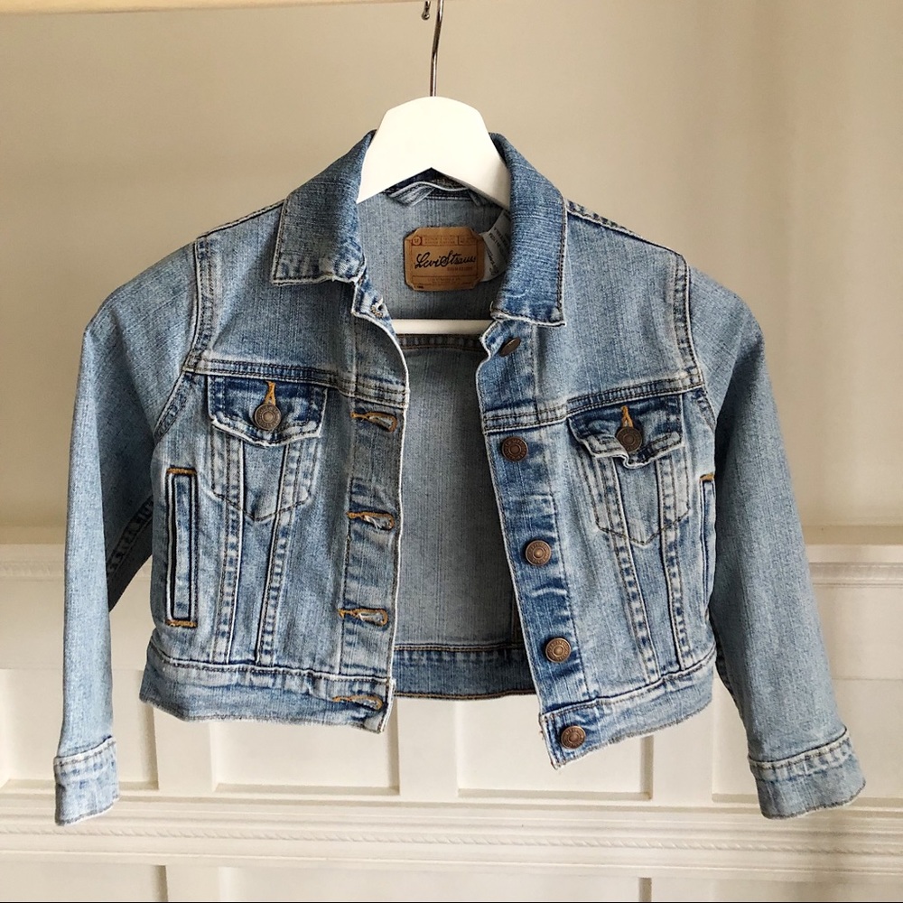 Levi's Girls Medium Wash Denim Trucker Jacket